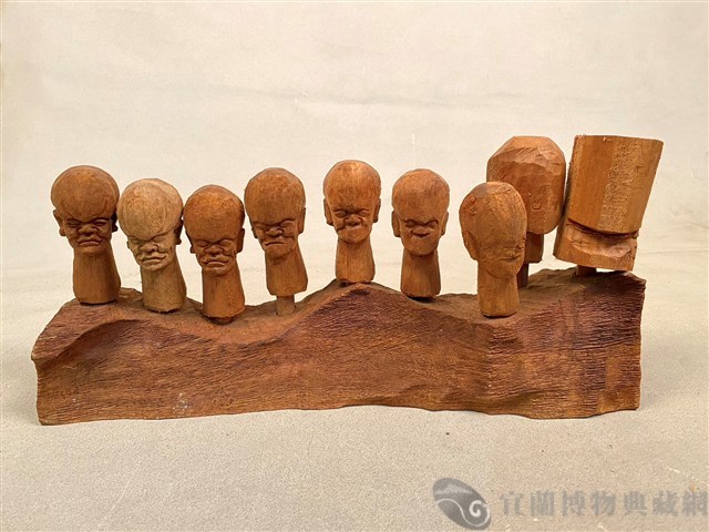 布袋偶頭製作過程組藏品圖，第1張