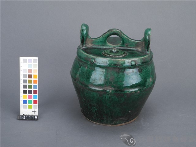 綠釉雙耳茶壺藏品圖，第3張