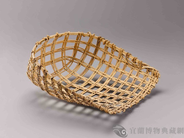 竹編畚箕藏品圖，第1張