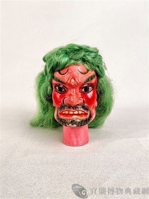 布袋戲偶頭 （怪頭）藏品圖，第1張