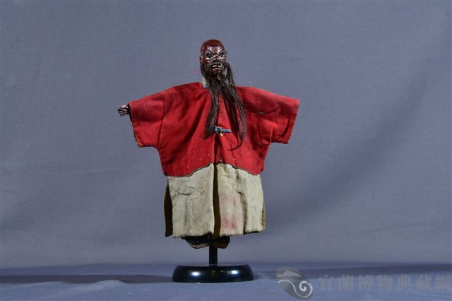 布袋戲偶（紅斜目奸）藏品圖，第1張