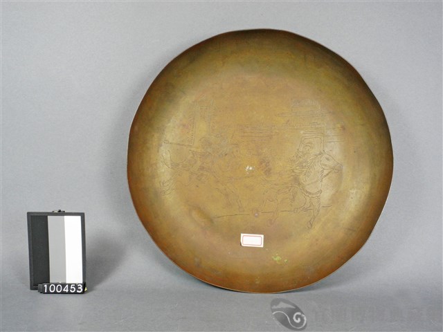銅剔花盤藏品圖，第1張