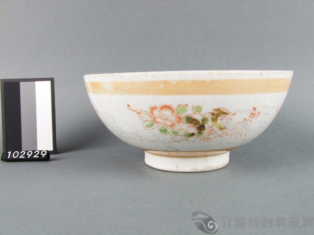 黃金釉彩繪花鳥紋碗藏品圖，第1張