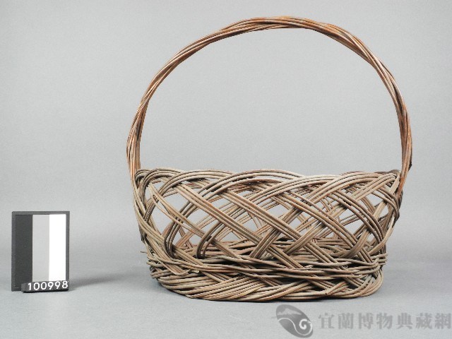 芒枝編提籃藏品圖，第1張