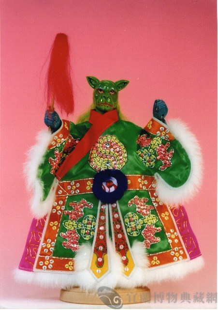 布袋戲偶（獅頭）藏品圖，第1張