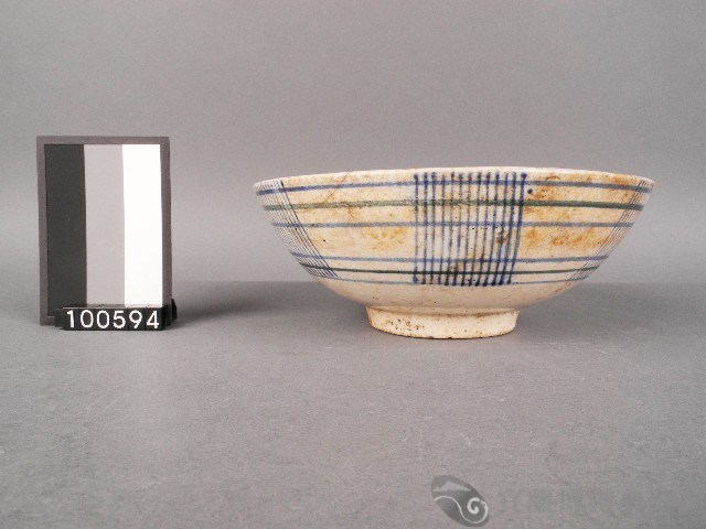 青花篾紋碗藏品圖，第1張