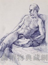 男體原子筆素描藏品圖，第1張