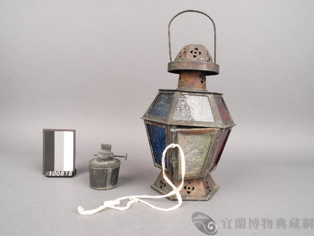 六角玻璃燈藏品圖，第1張