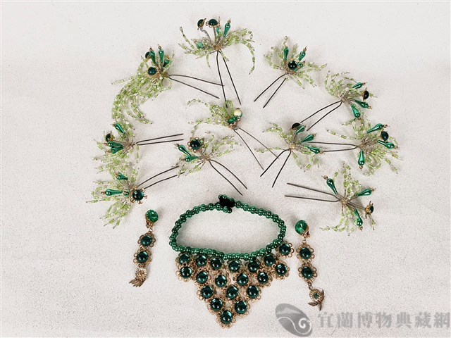 綠珠花頭飾藏品圖，第1張
