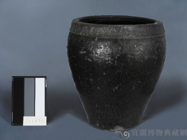褐釉水缸藏品圖，第1張