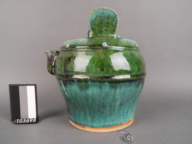 綠釉茶壺藏品圖，第1張