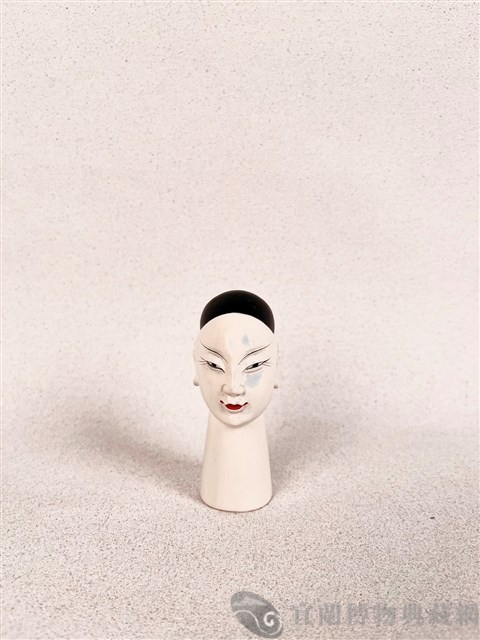 布袋偶頭（文生）藏品圖，第1張