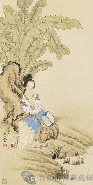 芭蕉仕女藏品圖，第1張