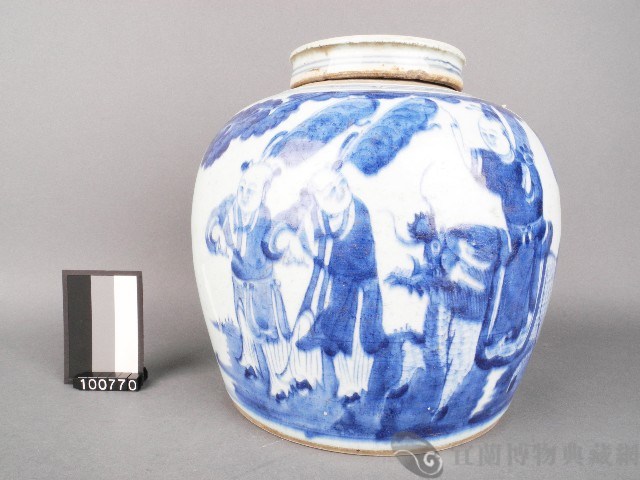 青花人物罐藏品圖，第1張
