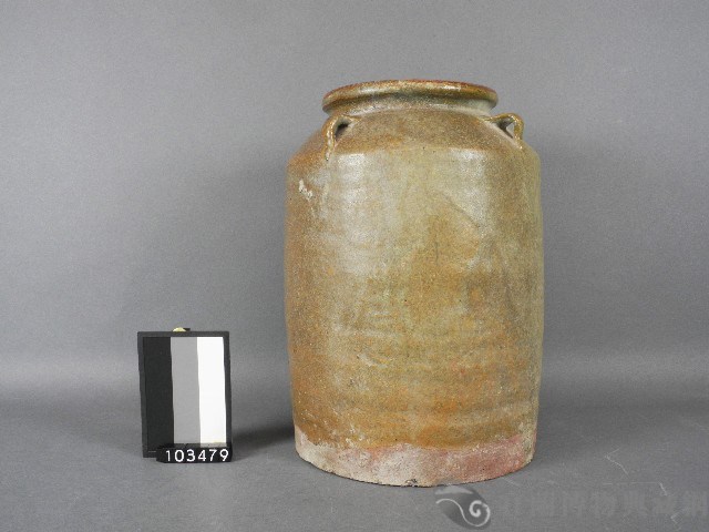 褐釉四耳甕藏品圖，第1張