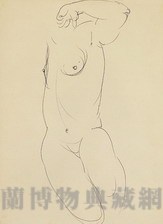 裸體速寫原子筆素描藏品圖，第1張