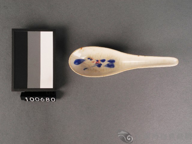 紅藍彩湯匙藏品圖，第1張