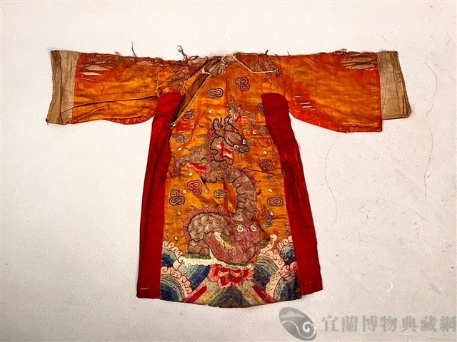 傀儡戲服（橘色蟒袍）藏品圖，第1張