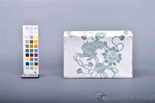 印花獅紋瓷枕藏品圖，第4張