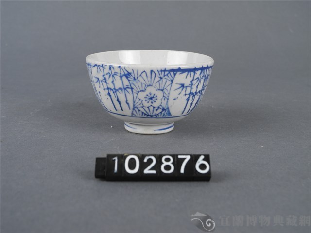 青花梅蘭竹三友杯藏品圖，第4張