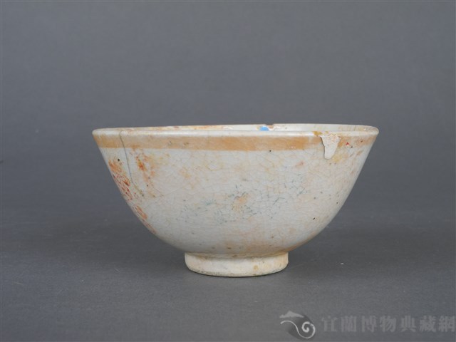 紅釉印花壽字碗藏品圖，第4張