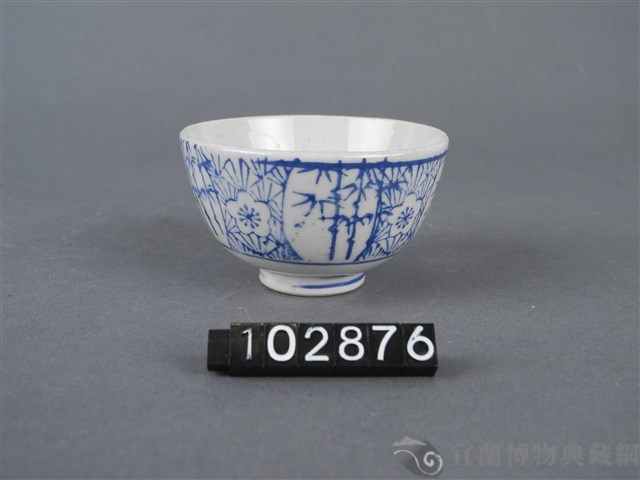 青花梅蘭竹三友杯藏品圖，第5張