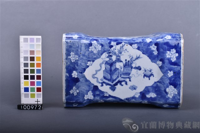 青花印花枕頭藏品圖，第5張