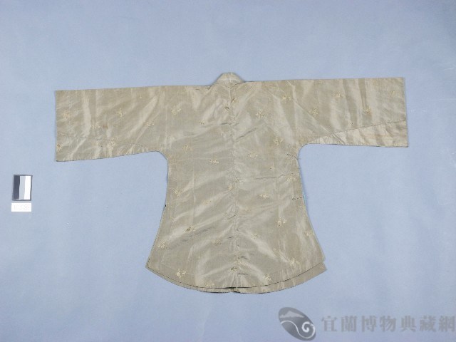 墨綠提花大襟衫藏品圖，第2張