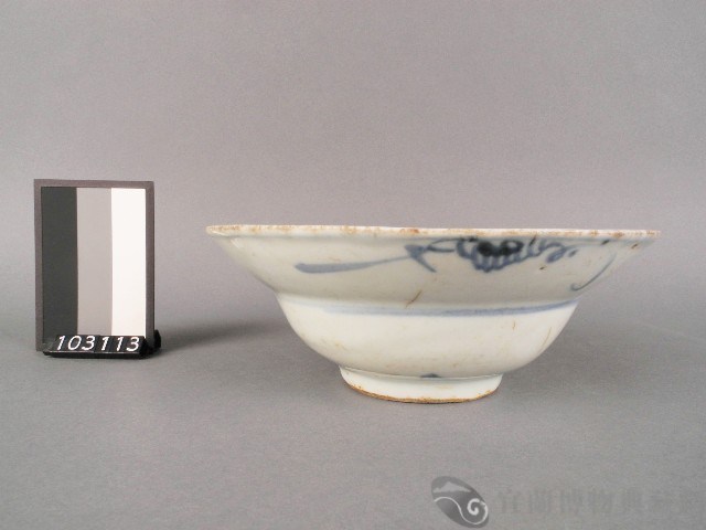 青花兔紋碗藏品圖，第2張