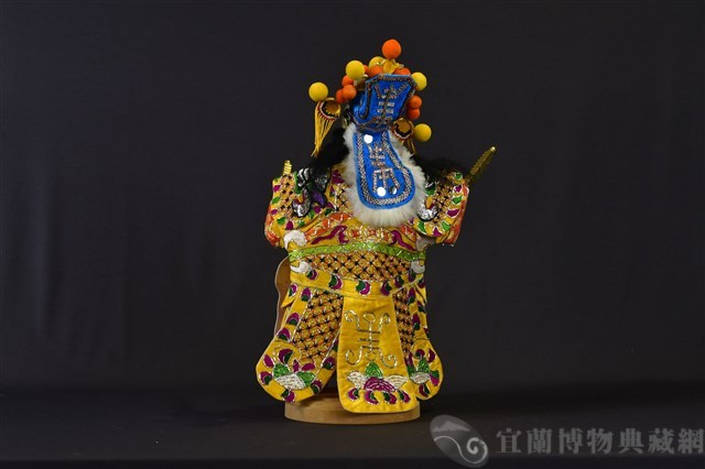 布袋戲偶（金面鬚文）藏品圖，第2張