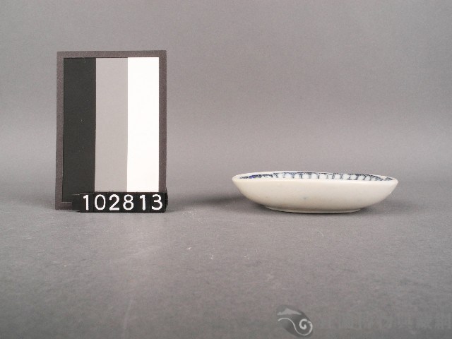 青花團鳥紋碟藏品圖，第2張