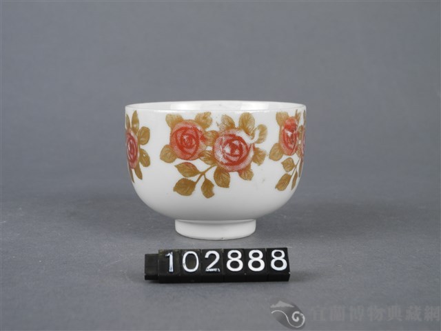 彩繪花卉紋杯藏品圖，第6張