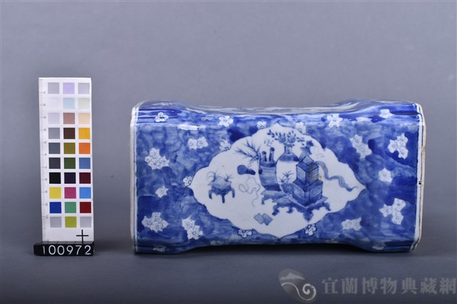 青花印花枕頭藏品圖，第6張