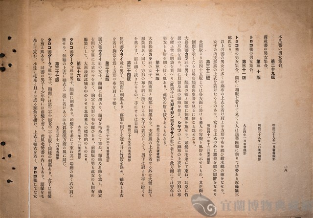 台灣蕃族圖譜第一卷藏品圖，第26張