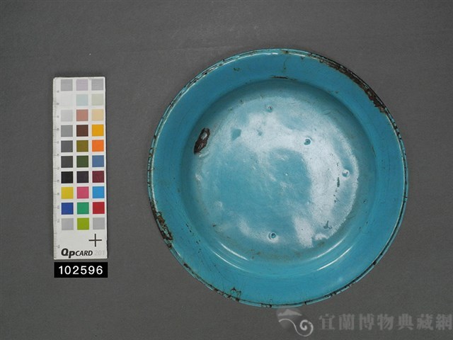 鐵胎琺瑯盤藏品圖，第3張