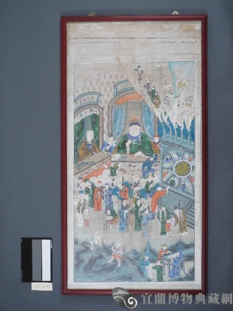 佛堂畫-十殿閻王圖10.十殿閻王圖-第十殿轉輪王藏品圖，第1張