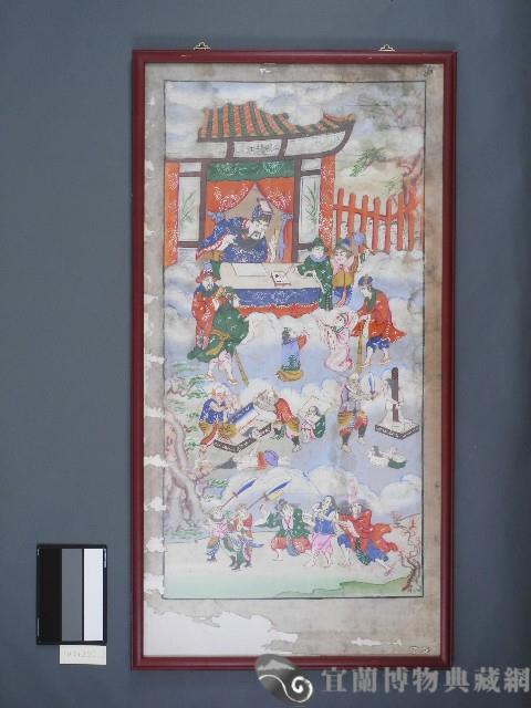 佛堂畫-十殿閻王圖1.十殿閻王圖-第二殿楚江王藏品圖，第1張