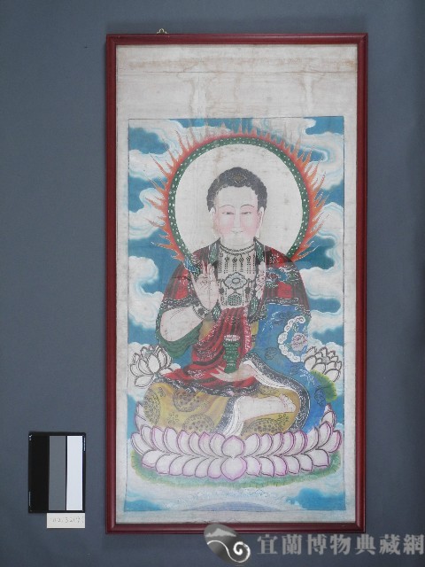 佛堂畫-菩薩圖-彌勒佛藏品圖，第1張