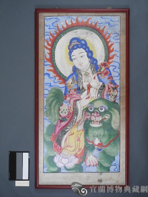 佛堂畫-菩薩圖-文殊菩薩藏品圖，第1張