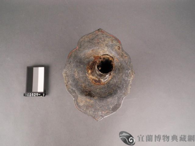 錫製壽字燭臺藏品圖，第2張