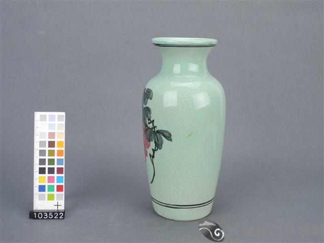 綠釉葡萄紋花瓶藏品圖，第2張