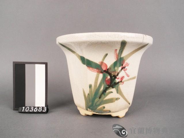 彩繪花卉紋花盆藏品圖，第1張