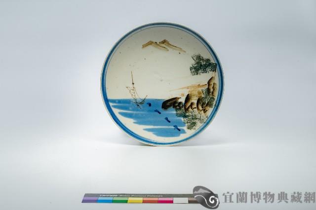 鶯歌手繪山水盤藏品圖，第1張