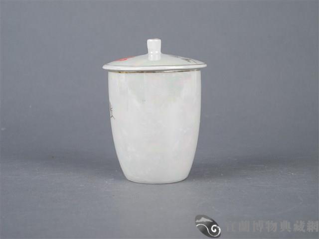 金彩紅釉壽字杯藏品圖，第7張