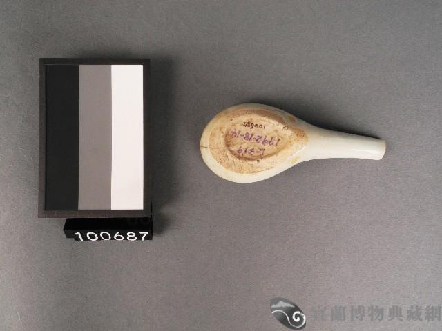 赤釉雞紋湯匙藏品圖，第3張