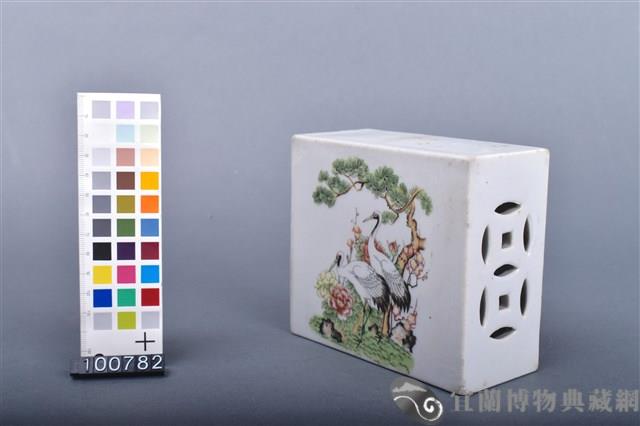 彩色印花松鶴紋瓷枕藏品圖，第3張