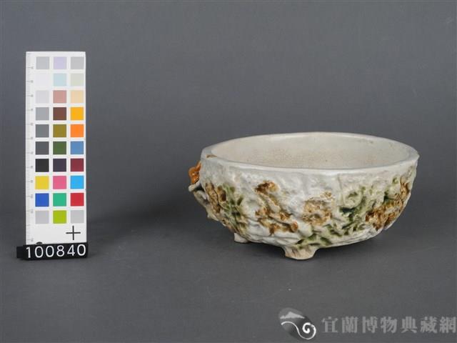 貼花毛蟹紋水仙盤藏品圖，第3張