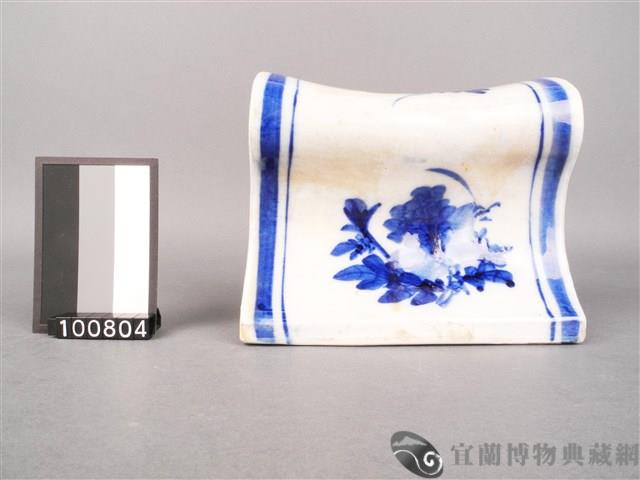 青花花卉紋枕頭藏品圖，第3張