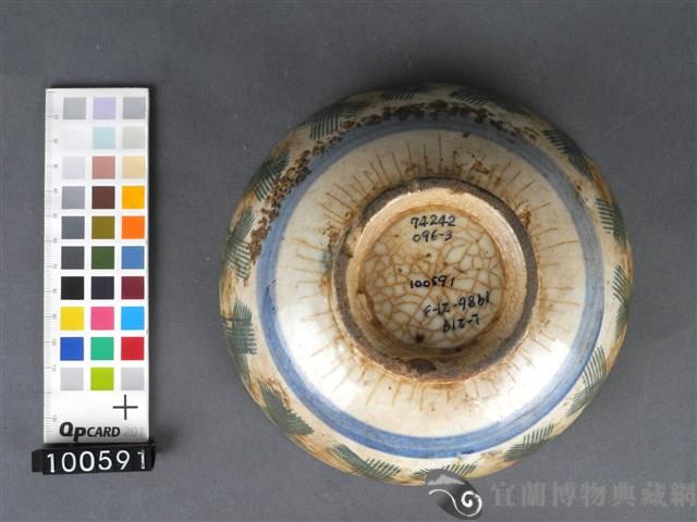 藍綠釉篦紋碗藏品圖，第3張