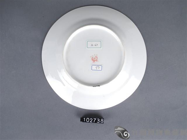 彩繪花鳥紋盤藏品圖，第3張